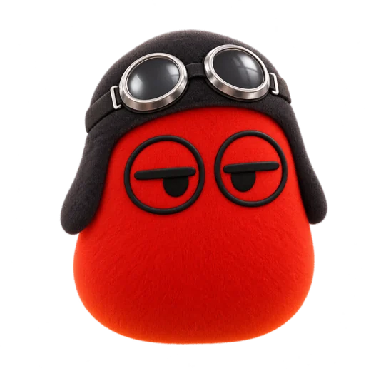 Expresso, o Dot vermelho de gorro de aviador