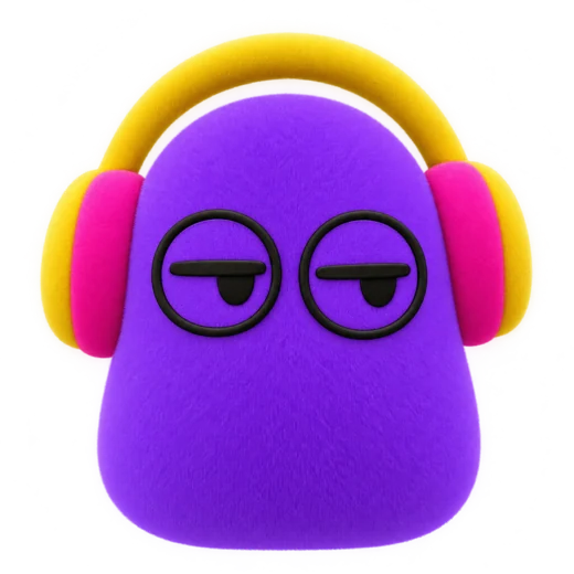 Indi, o Dot roxo de fone de ouvido